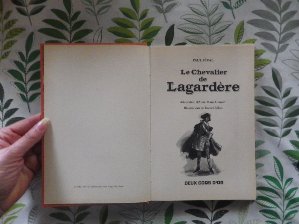 LE CHEVALIER DE LAGARDERE de Paul FEVAL Deux Coqs d'Or Livres et BD