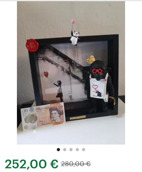 Cadre petite fille au ballon rouge 250 Metz (57)