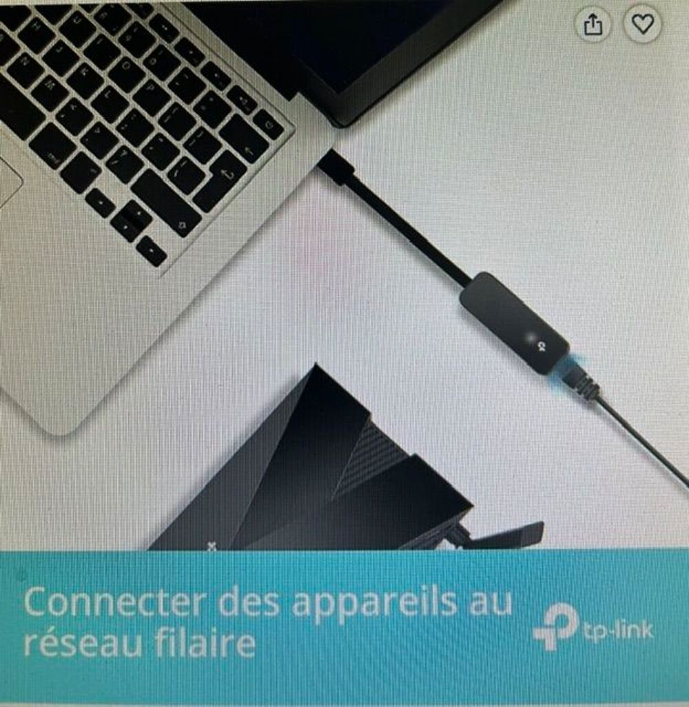 ADAPTATEUR r&eacute;seau TP-Link USB 3.0 vers RJ45 gigabit Matériel informatique