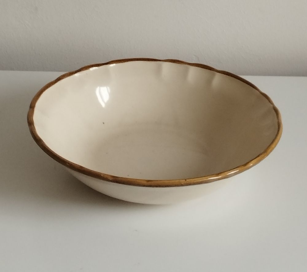 Saladier beige marron Italy Décoration