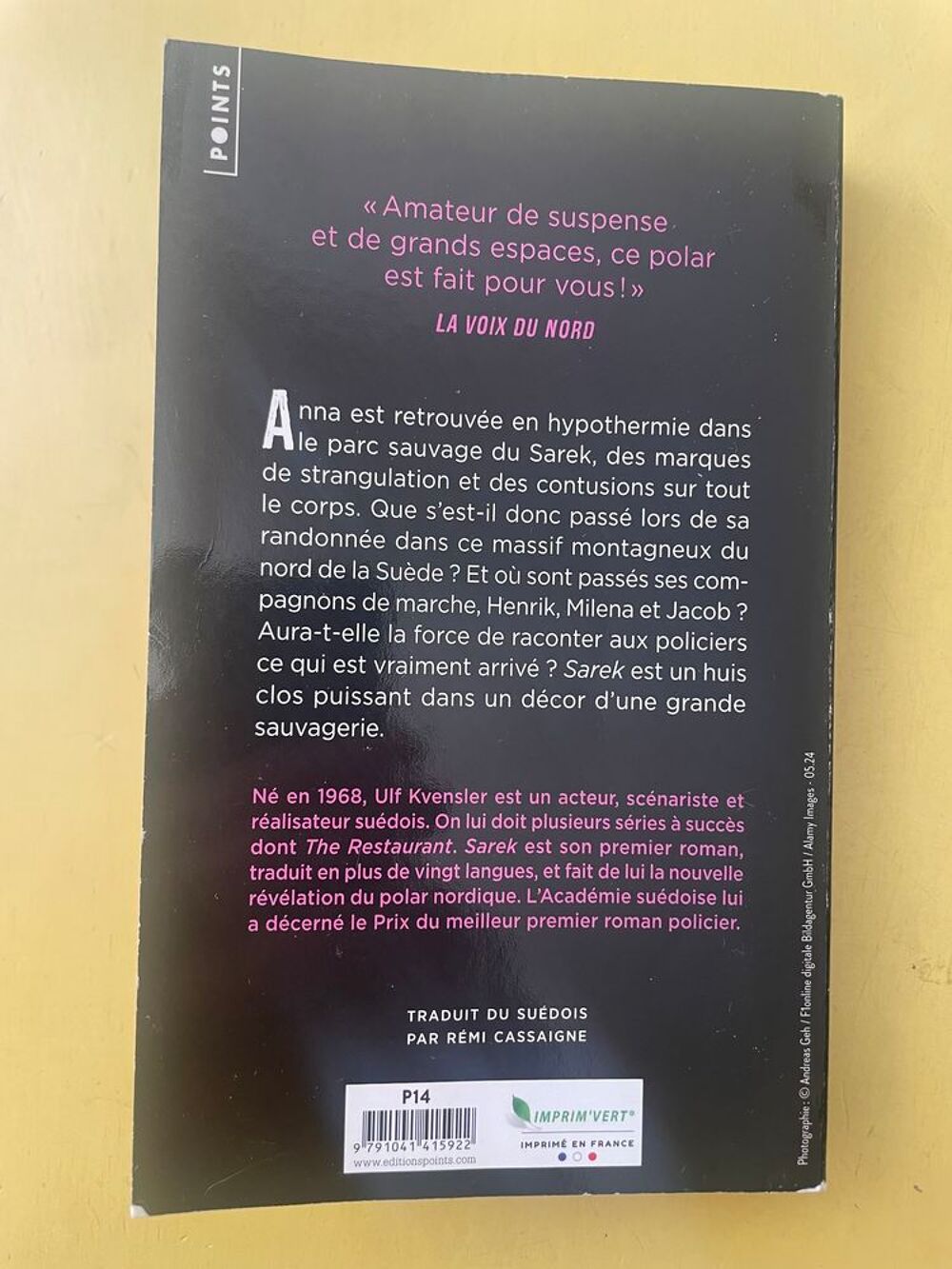Livre Sarek - Ulf Kvensler Livres et BD