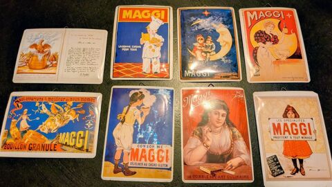lot de 8 cartes publicitaires en tôle 25 Vendargues (34)