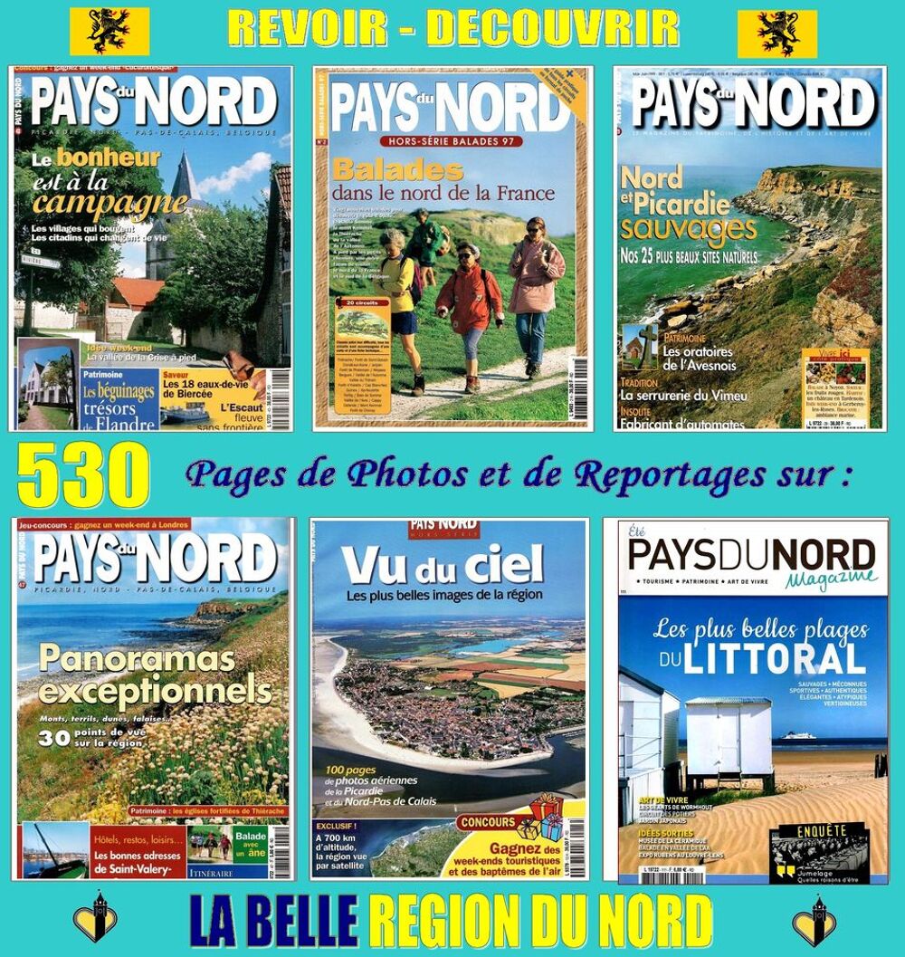REGION DU NORD - baladez-vous BEAUX SITES Livres et BD