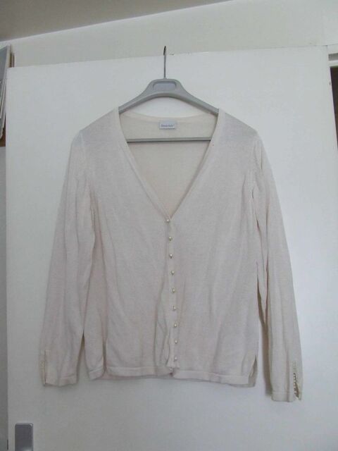 Gilet manches longues, BLANCHE PORTE, Écru, T. 42 44 3 Bagnolet (93)