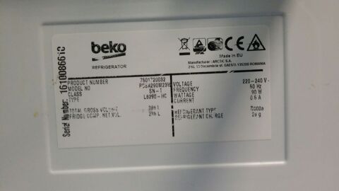rfrigrateur 200 litres de marque BEKO, sur Nice 100 Nice (06)