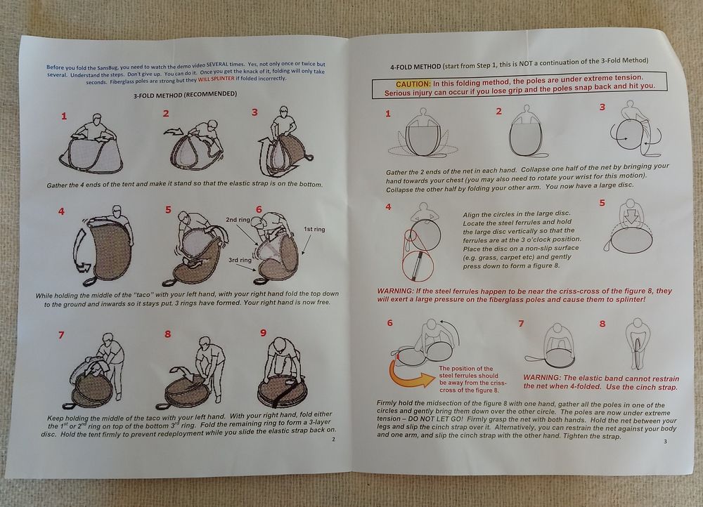 Tente anti-moustique Sansbug avec filet Sports