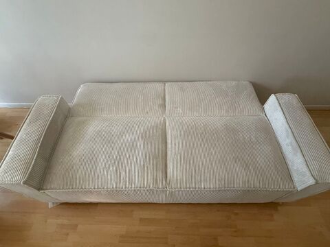Canapé modulable convertible beige en velours côtelé - Très bon état Cergy (95)