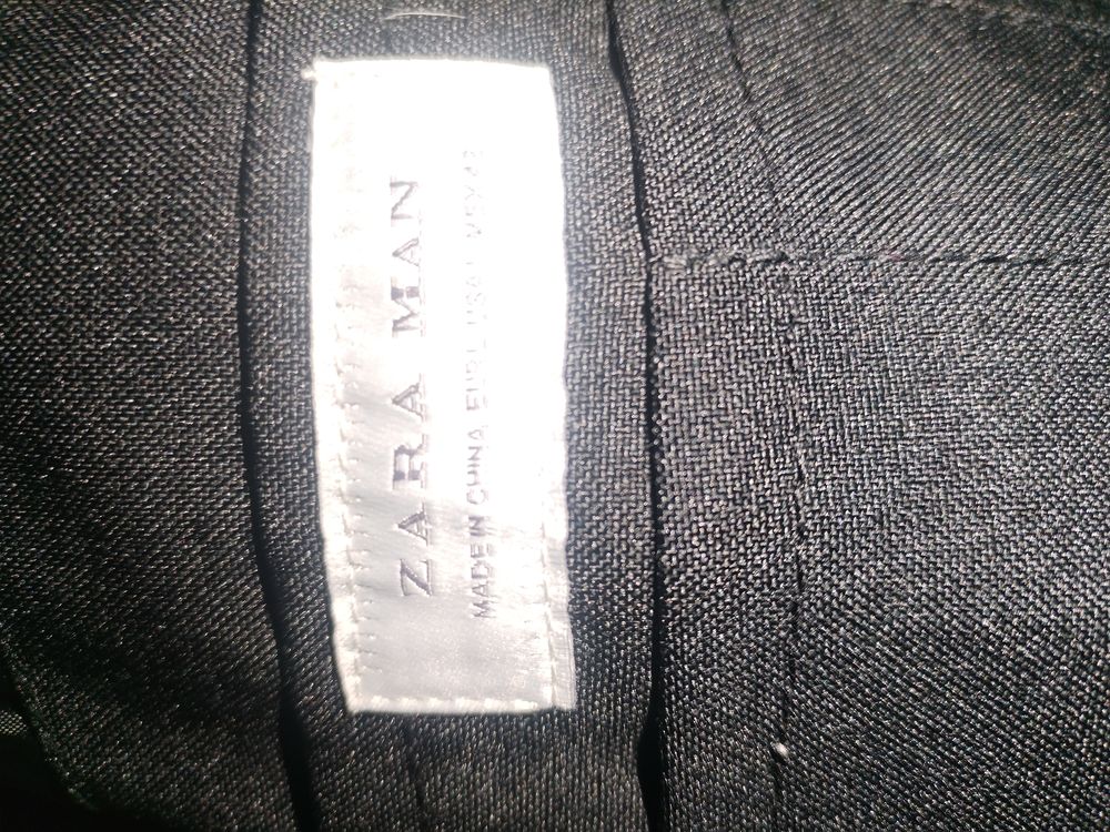 Blouson homme ZARA manches simili cuir Vêtements