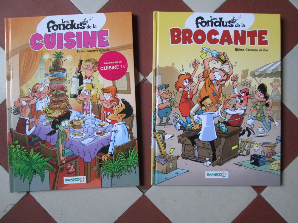 Deux BD Les fondus (cuisine et brocante) Livres et BD