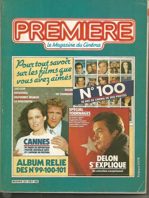 Album PREMIERE N° 33 magazine du cinéma 12 Montauban (82)