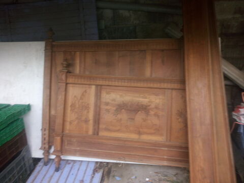 lit bois massif ancien 30 Eyguires (13)