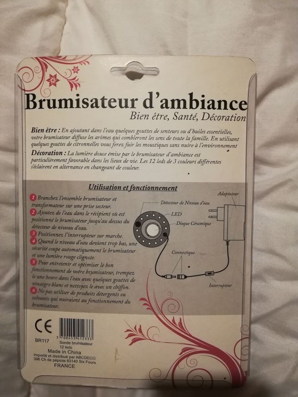 Sonde avec interrupteur pour diffuseur d'huile essentielle Décoration