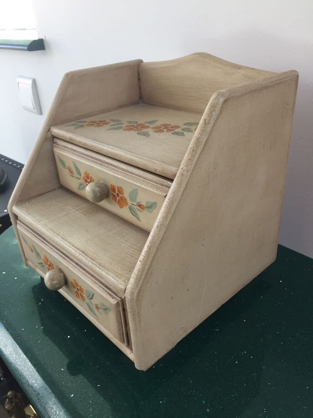 Coffret / vide poche avec 2 tiroirs Décoration