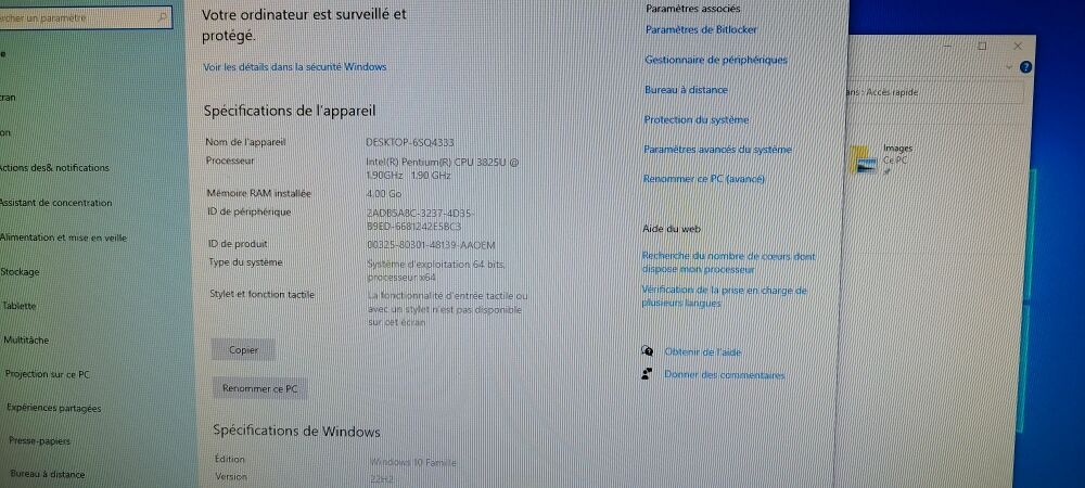 Pc Lenovo all in one 21 pouces ( non tactile) Matériel informatique
