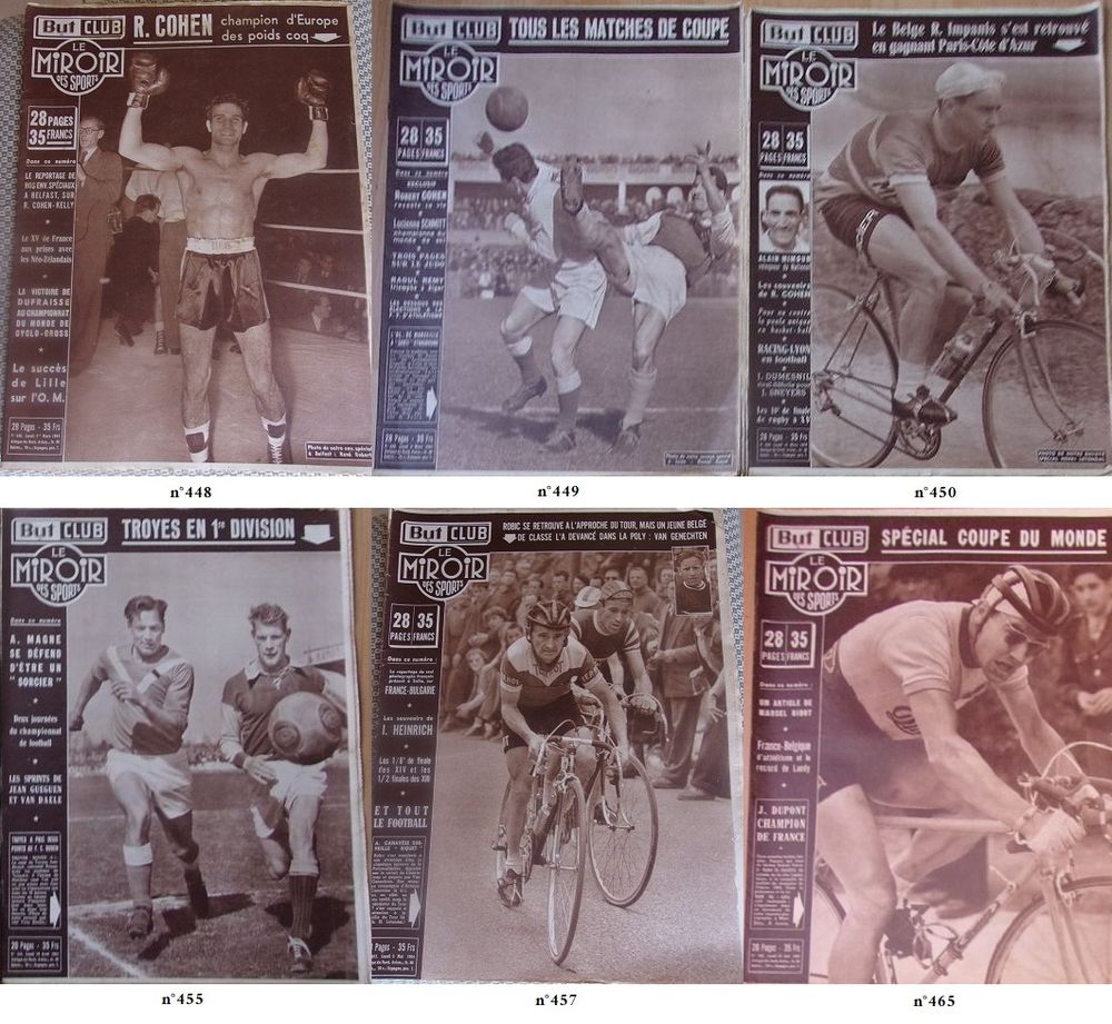 Le Miroir des sports But club ann&eacute;e 1954 