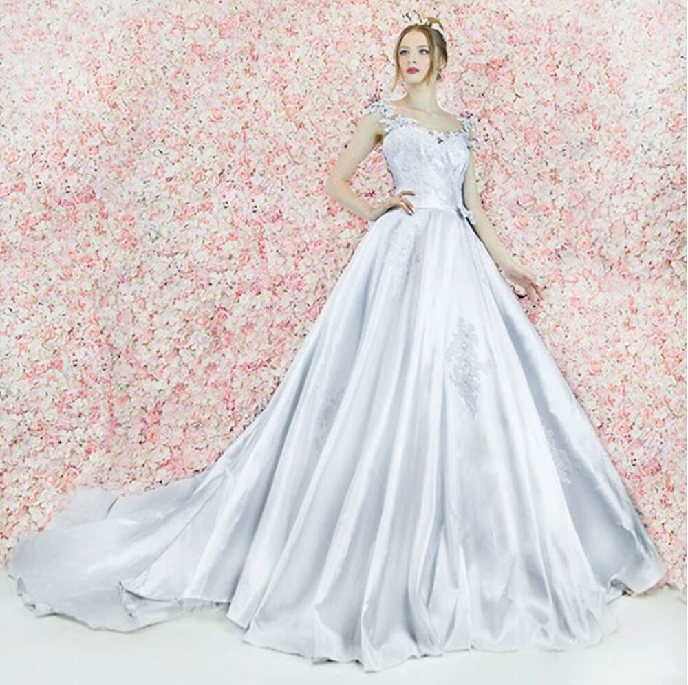 Robe de mari&eacute;e blanche en soie mikado (34 36 38 40) Vêtements