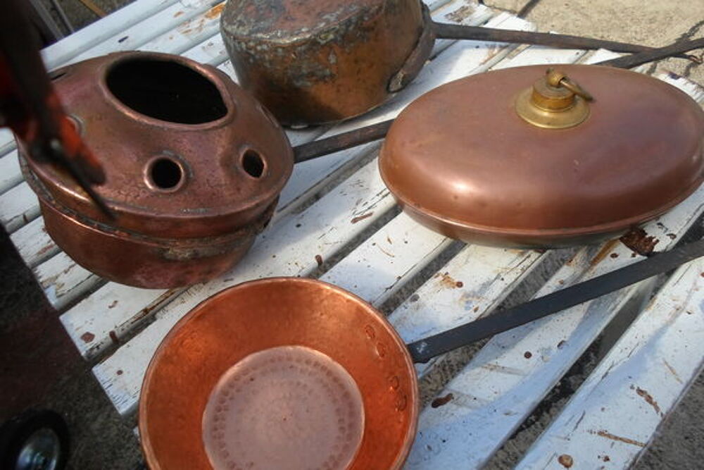 lot de cuivres ancien Décoration