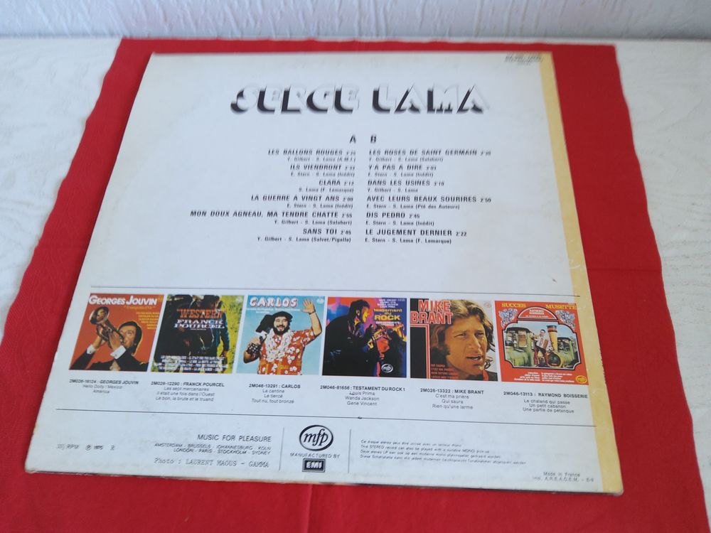 33 TOURS Serge LAMA CD et vinyles