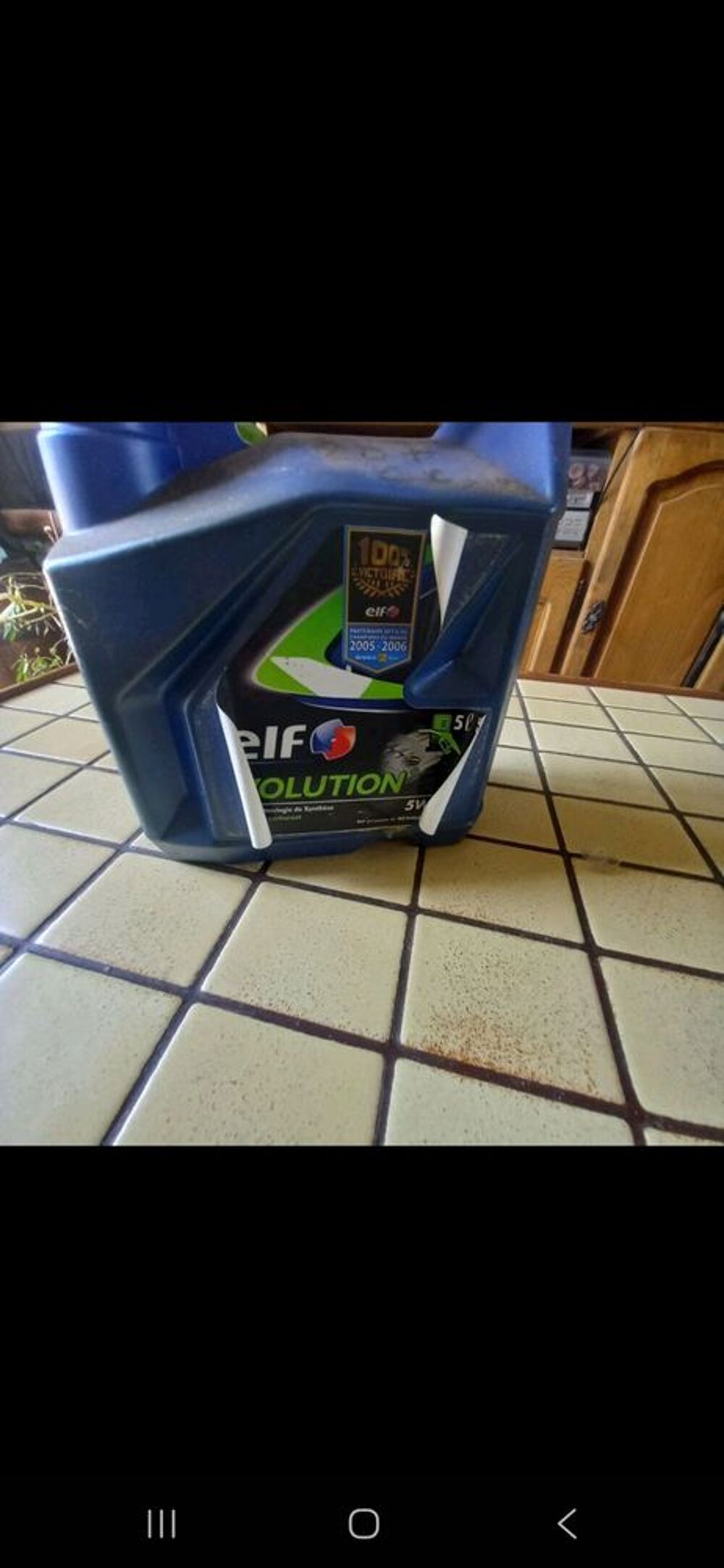 Bidon d'huile 5 litres elf &eacute;volution Bricolage