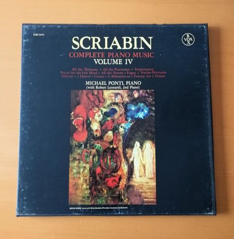 Coffret Alexandre Scriabine : Complete Piano Music Volume Iv 9 Argenteuil (95)