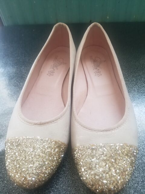 Ballerine femme beige dor�e 15 Auby (59)