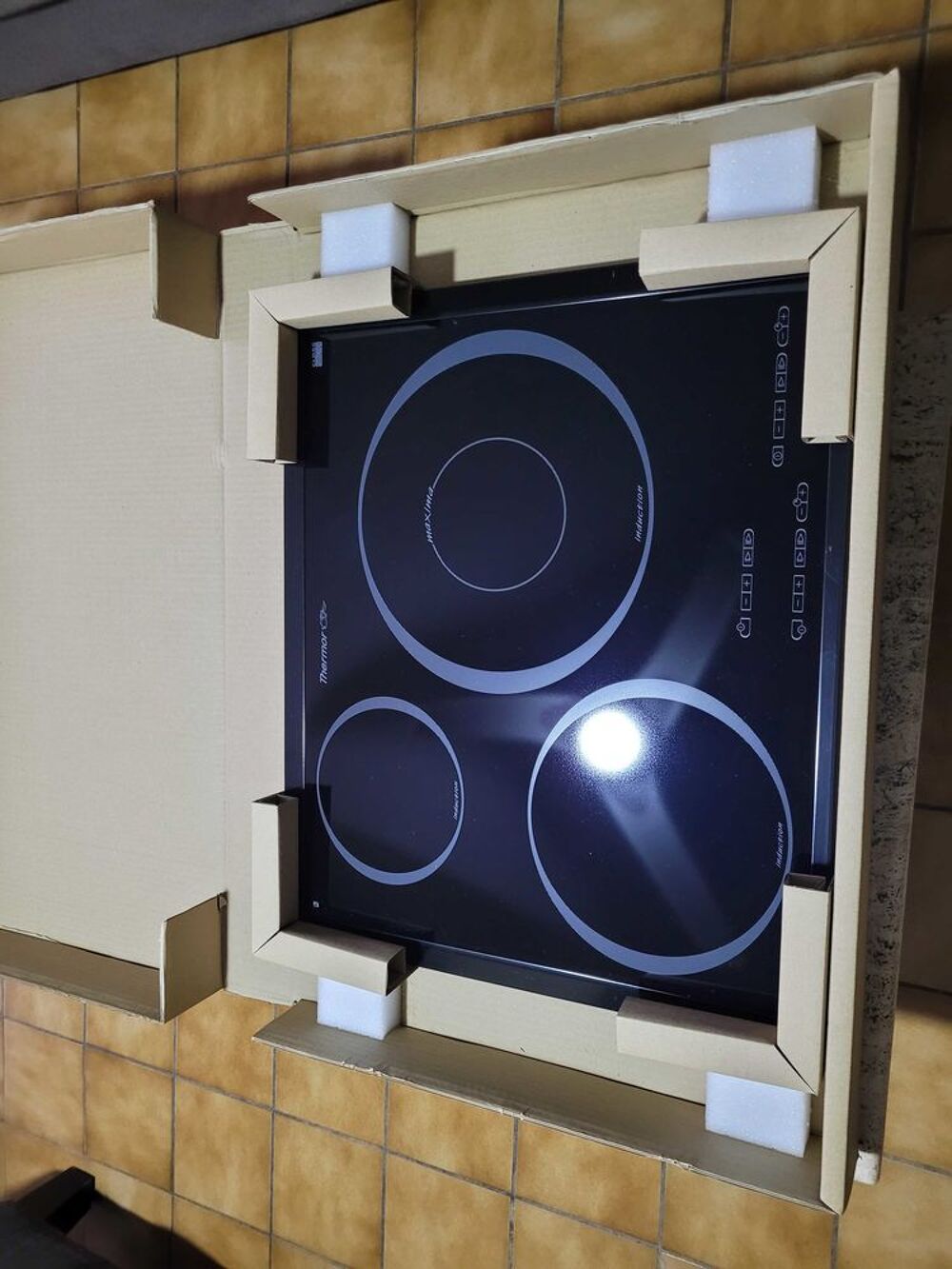 Dessus vitro Induction 3 Feux Thermor 76X4544 Electroménager