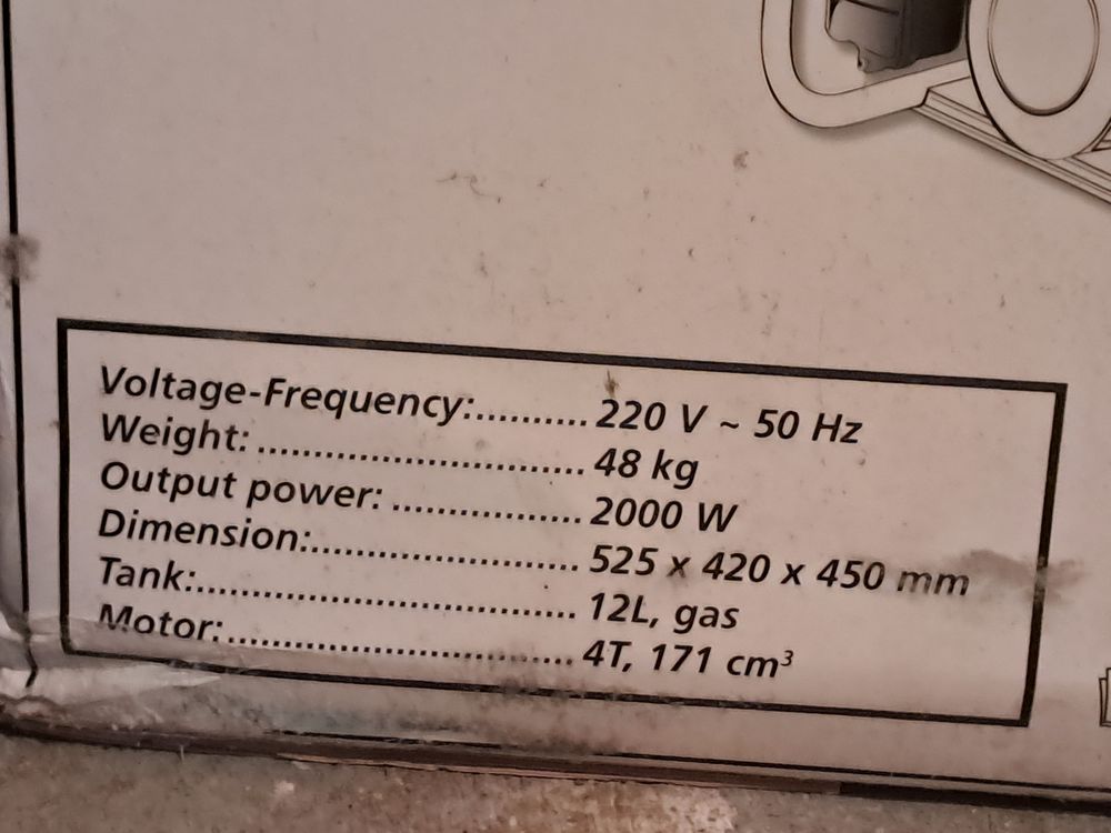Groupe &eacute;lectrog&egrave;ne essence 2000W 250 euros Bricolage