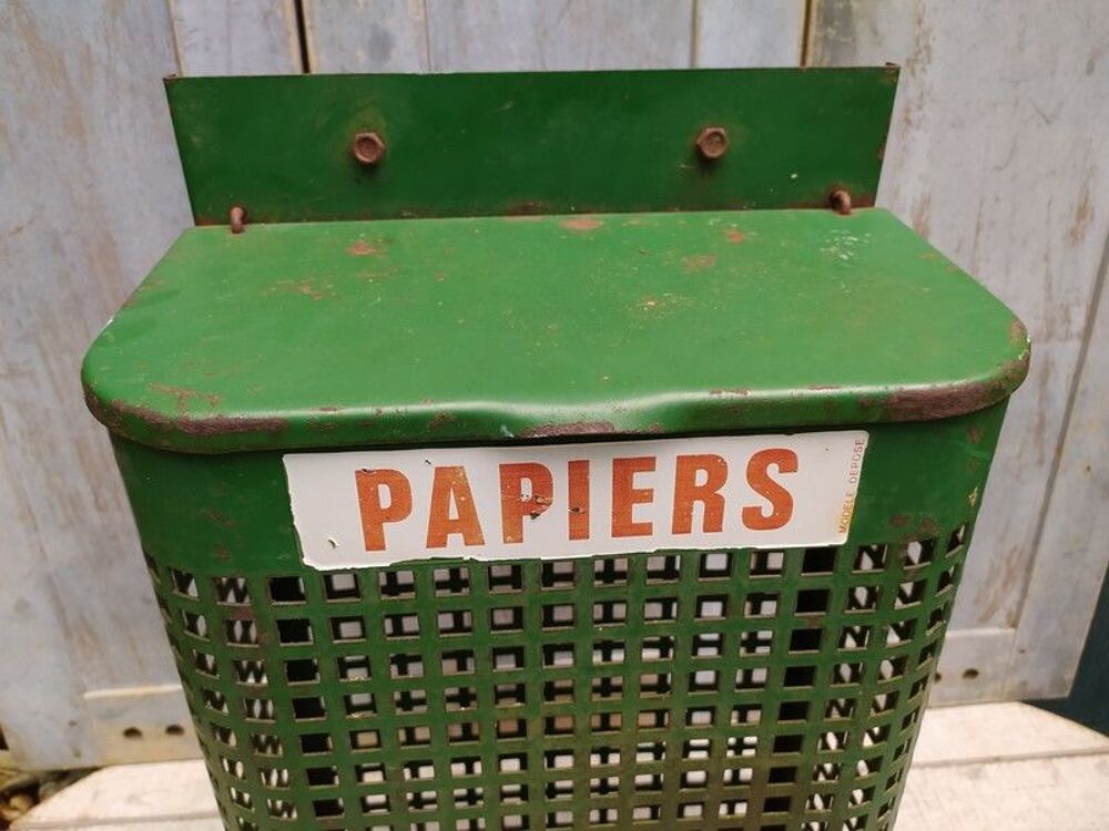 Corbeille &agrave; Papier Poubelle Jardin Public Vintage Meubles