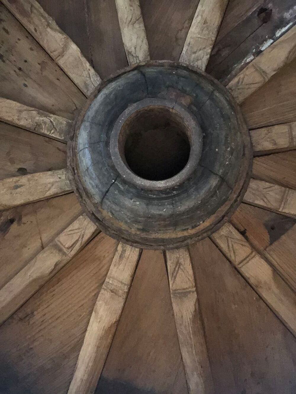 Table basse roue de chariot Meubles
