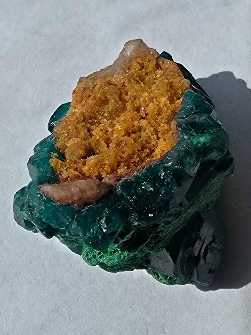 Rare Dioptase Verte sur Matrice-Katanga, RDC-8g 
