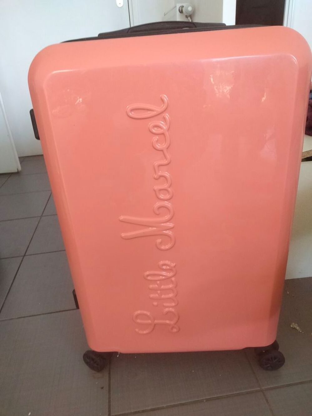 Valise rose Little Marcel Maroquinerie