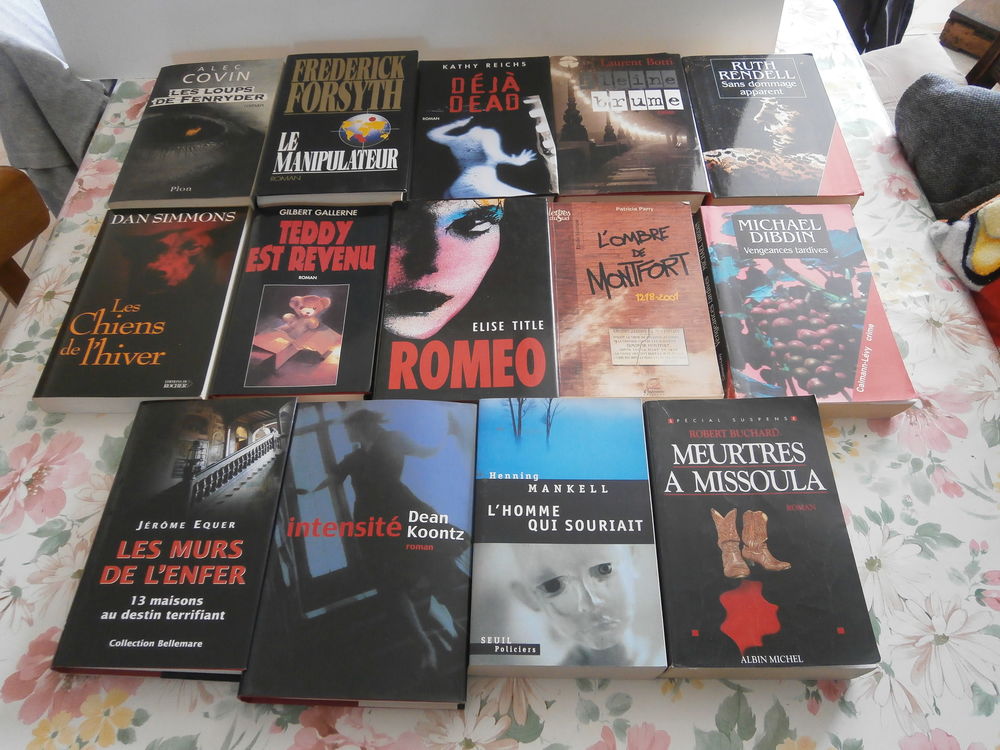 14x Romans, livres Policier,Suspense,Thriller Livres et BD