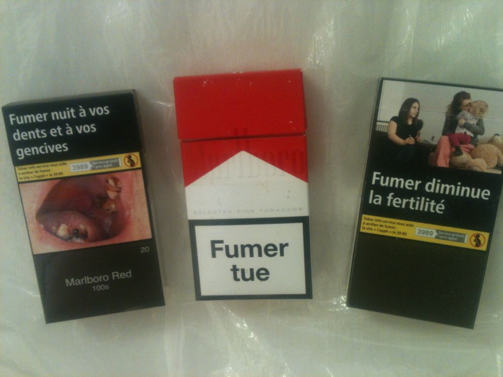 Paquets cigarettes vides pour collectionneur 