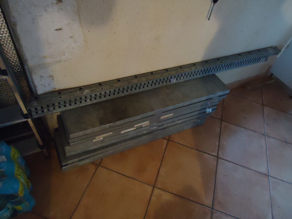 Colonne de 5 &eacute;tag&egrave;res galvanis&eacute; charge lourde 164x100x50 TBE Bricolage