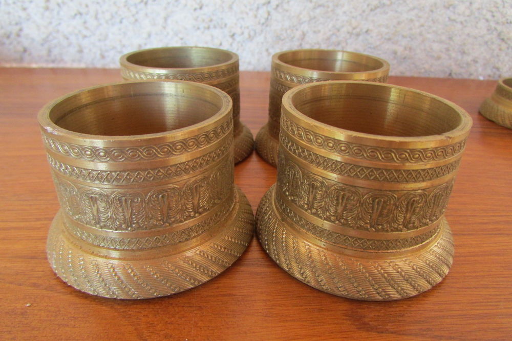 Garnitures , ornements anciens pour colonnes empires, bronze Bricolage