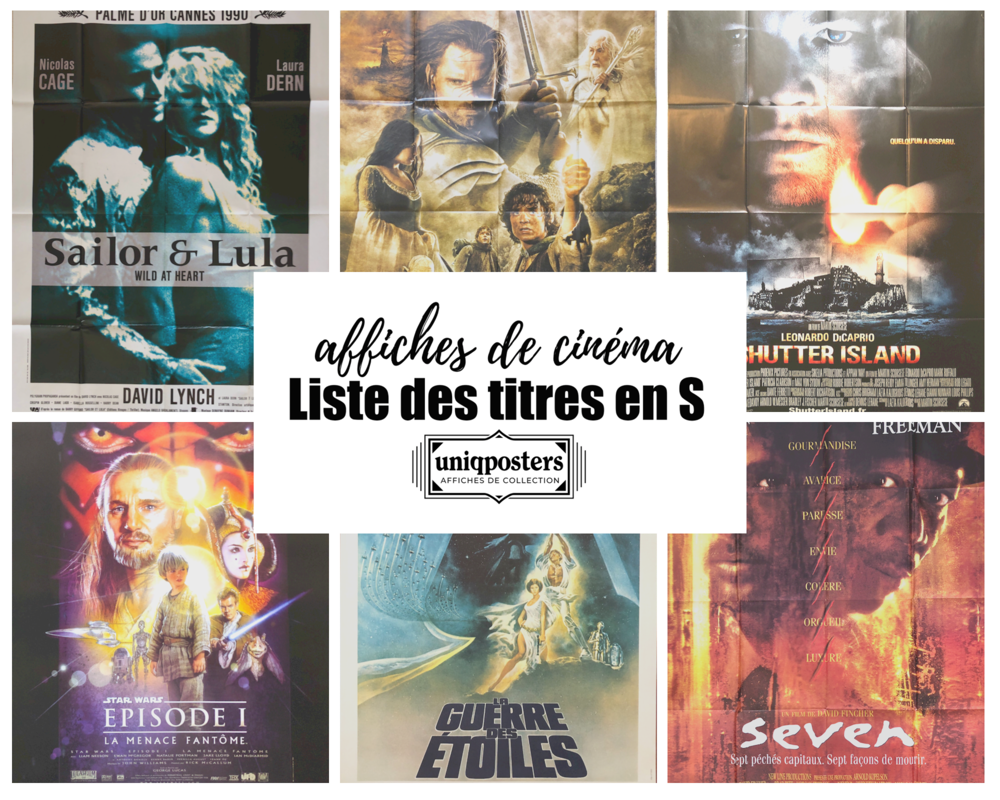 Affiches originales de cin&eacute;ma : Films en S (partie 2) 