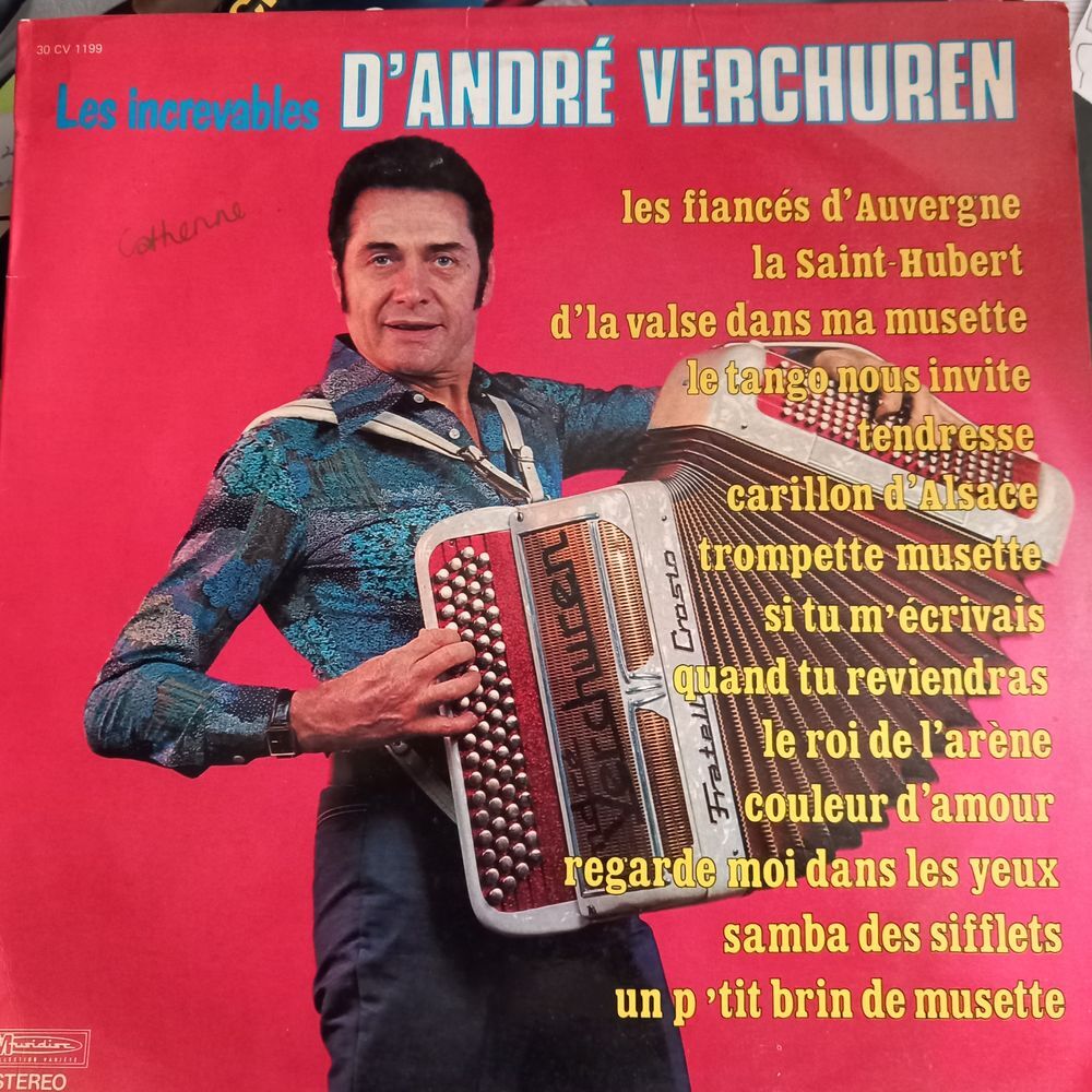 ANDRE VERCHUREB / 10 X DISQUES VYNIL 33 TOURS CD et vinyles