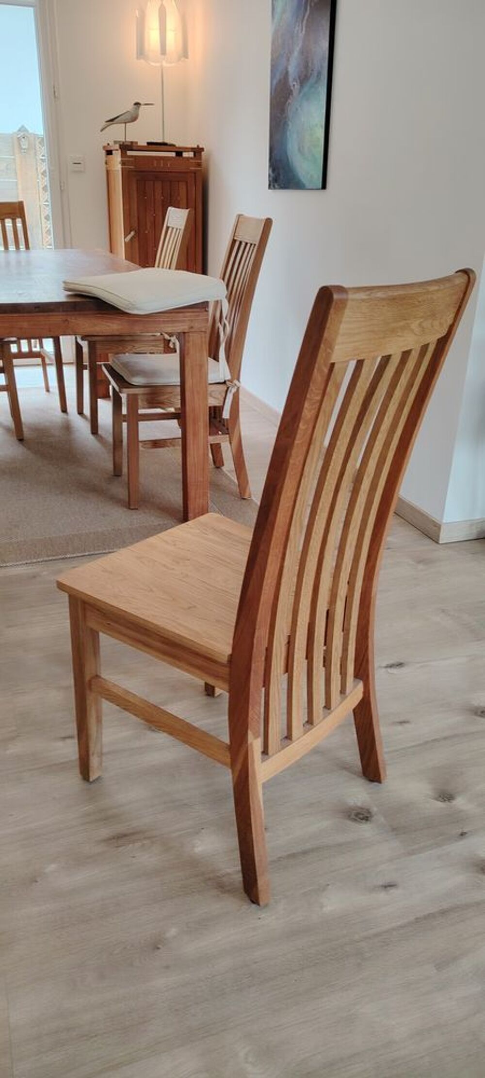 Lot de 6 chaises en ch&ecirc;ne massif Meubles