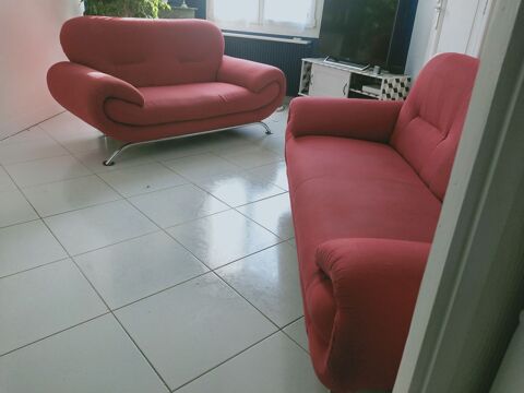 Canap�s tissu rouge, non convertibles  Bordeaux (33)