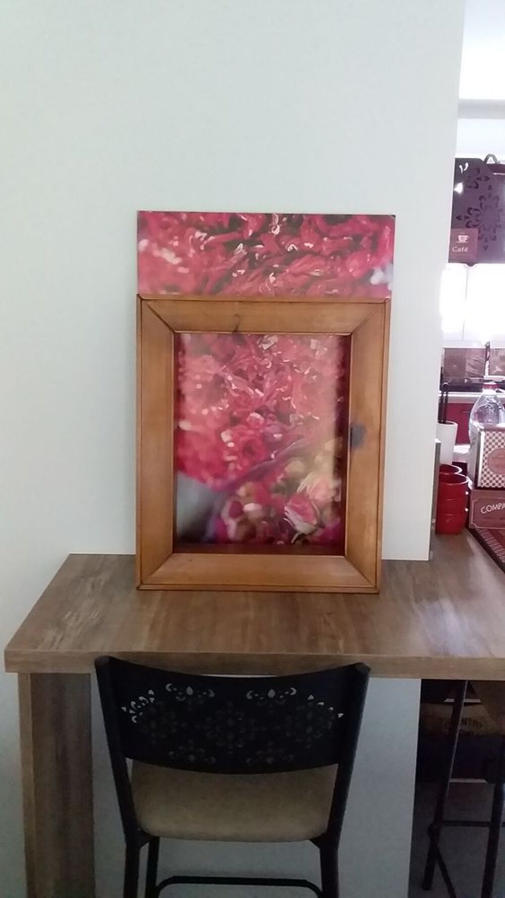 Cadre/&Eacute;tag&egrave;re Mural AUTHENTIC Style Pin Massif Miel Meubles