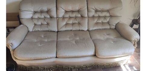 Canapé convertible 3 places beige Mouroux (77)