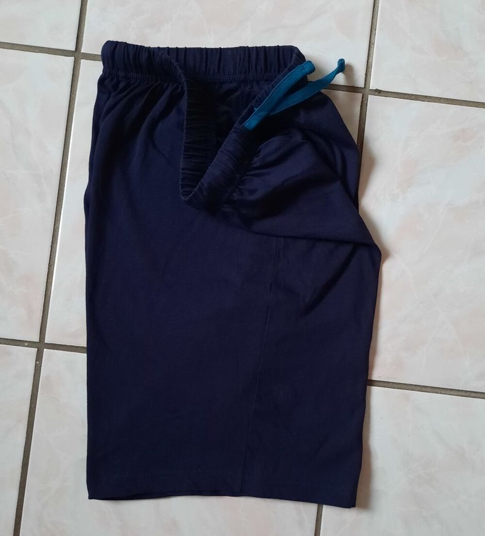 Short de pyjama homme bleu marine T 36 ou T 38 neuf Vêtements