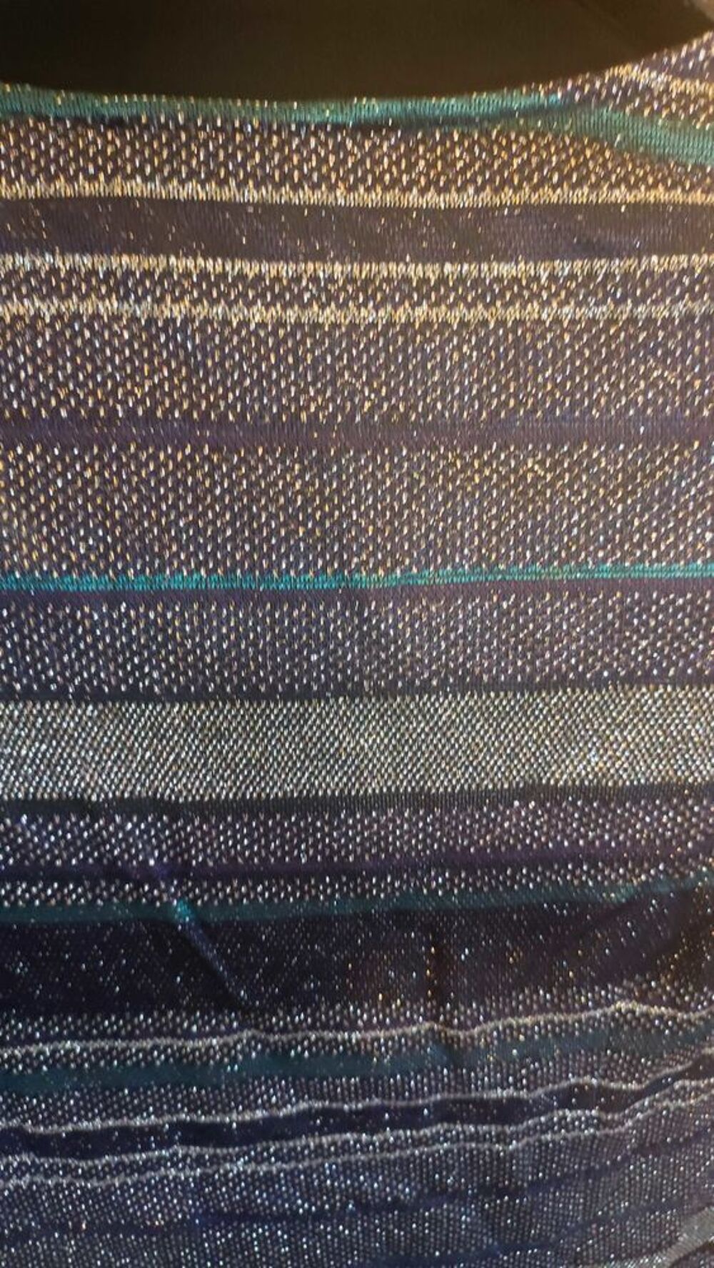 Tr&egrave;s joli haut avec fibres m&eacute;tallis&eacute;es argent&eacute;es Patrizia Pepe T36 Vêtements