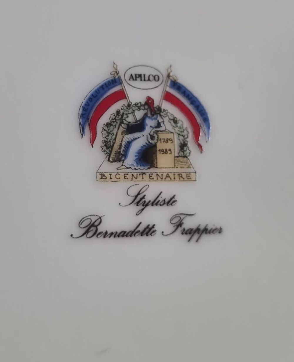 Edition limit&eacute;, Assiette Bicentenaire de la R&eacute;volution Fran&ccedil; 