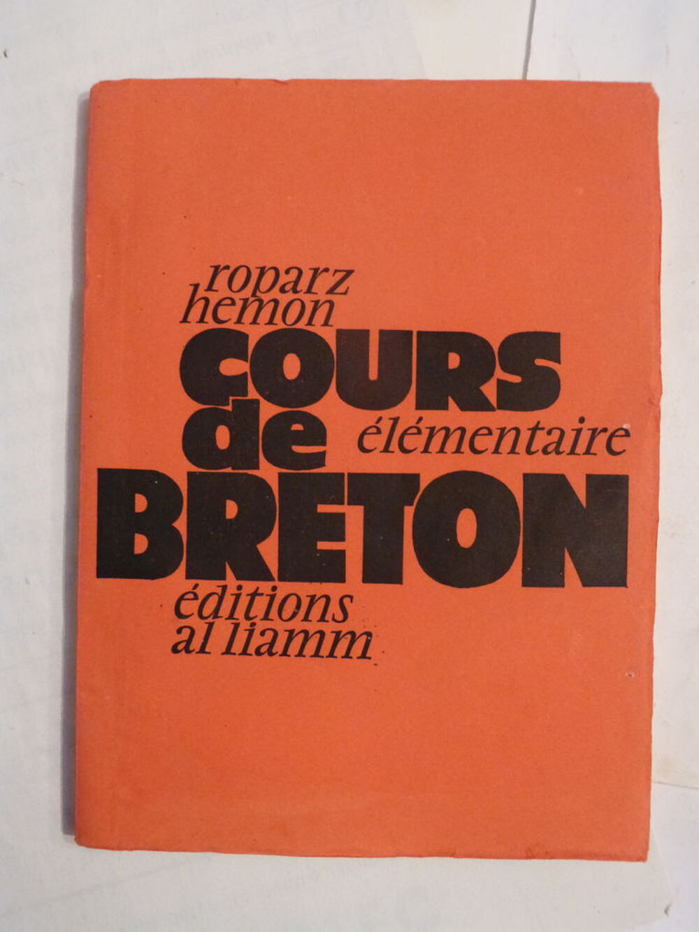 COURS DE BRETON ELEMENTAIRE par ROPARZ HEMON Livres et BD