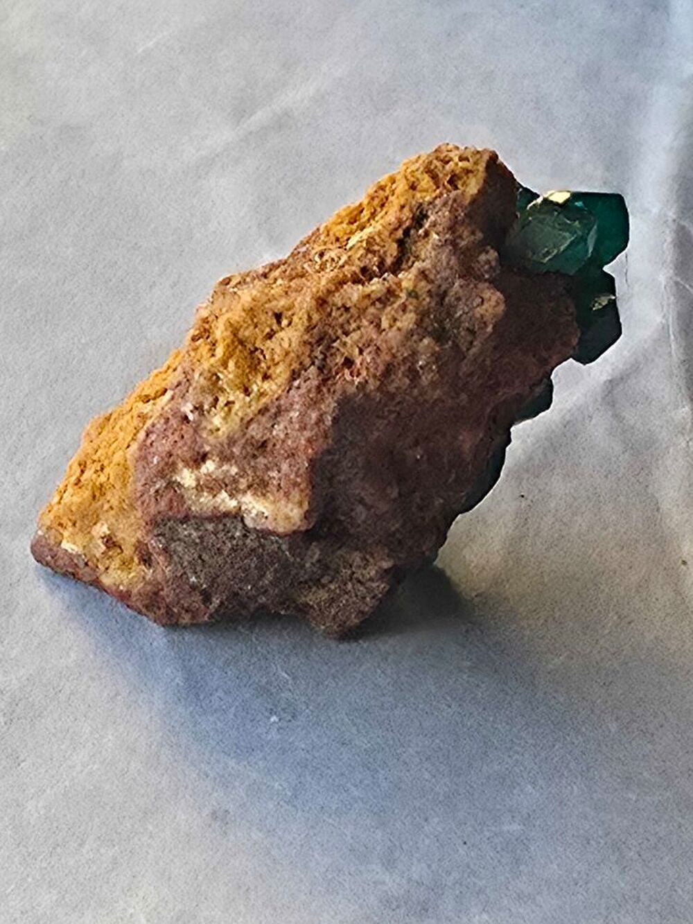 Magnifique Dioptase sur matrice naturelle-Katanga RDC 19g 