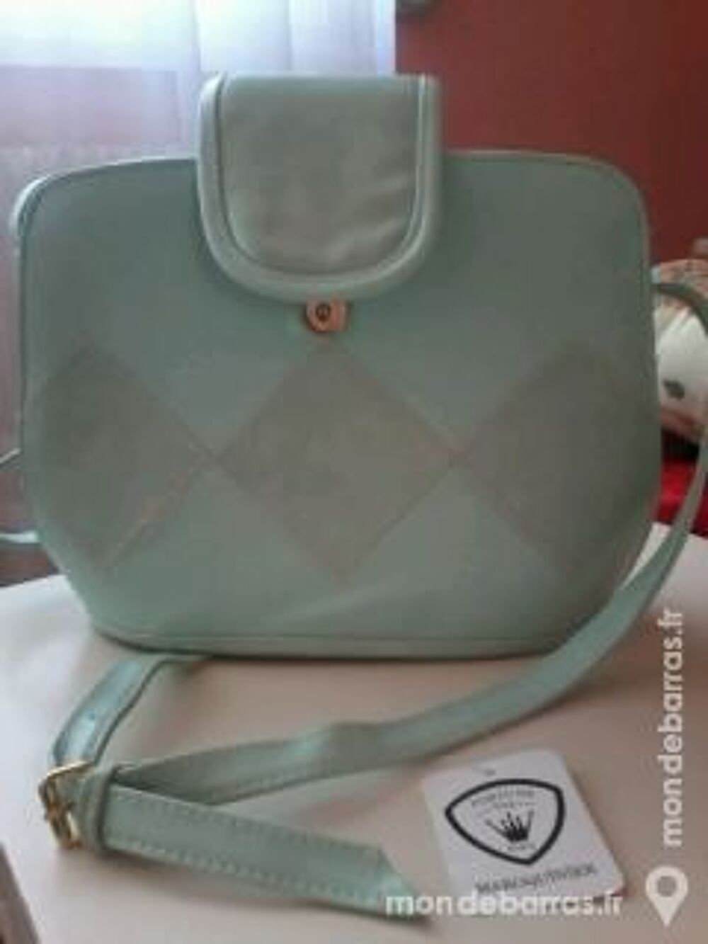 SAC A MAIN DE COULEUR VERT PASTEL NEUF Maroquinerie