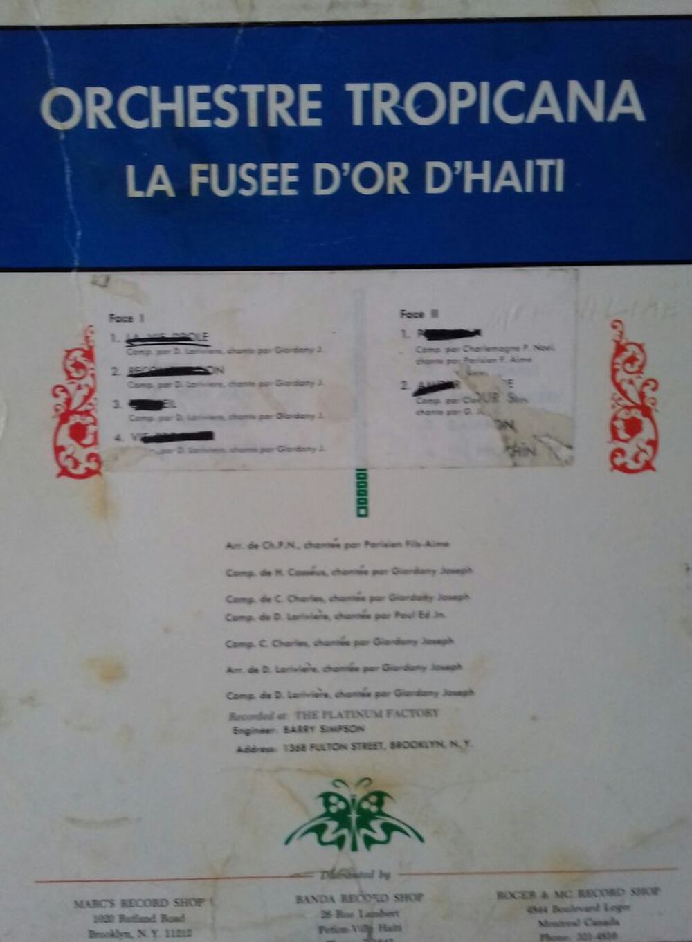 un album haitien vintage CD et vinyles