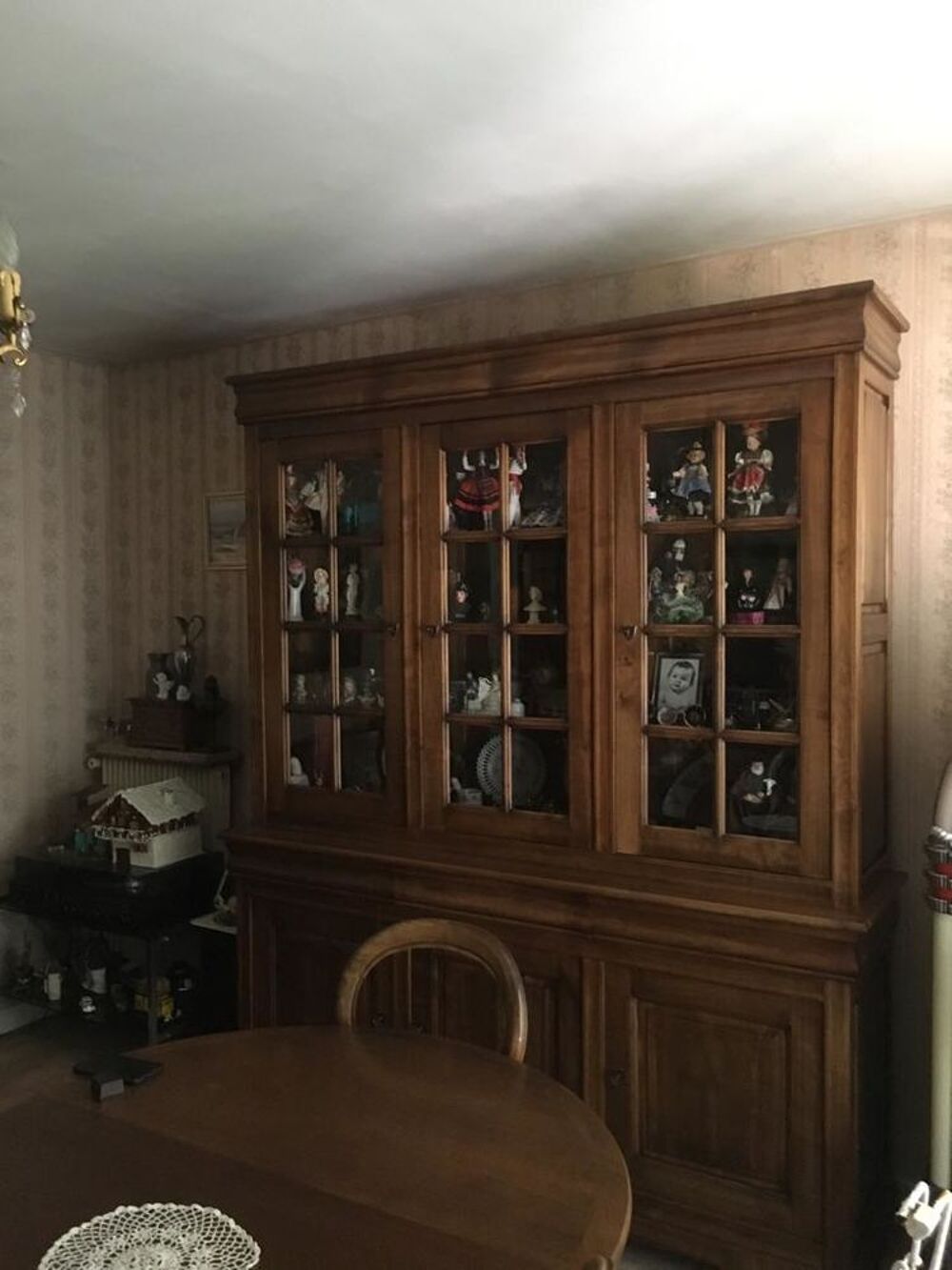Dessus de vaisselier style Louis Philippe en merisier massif Meubles