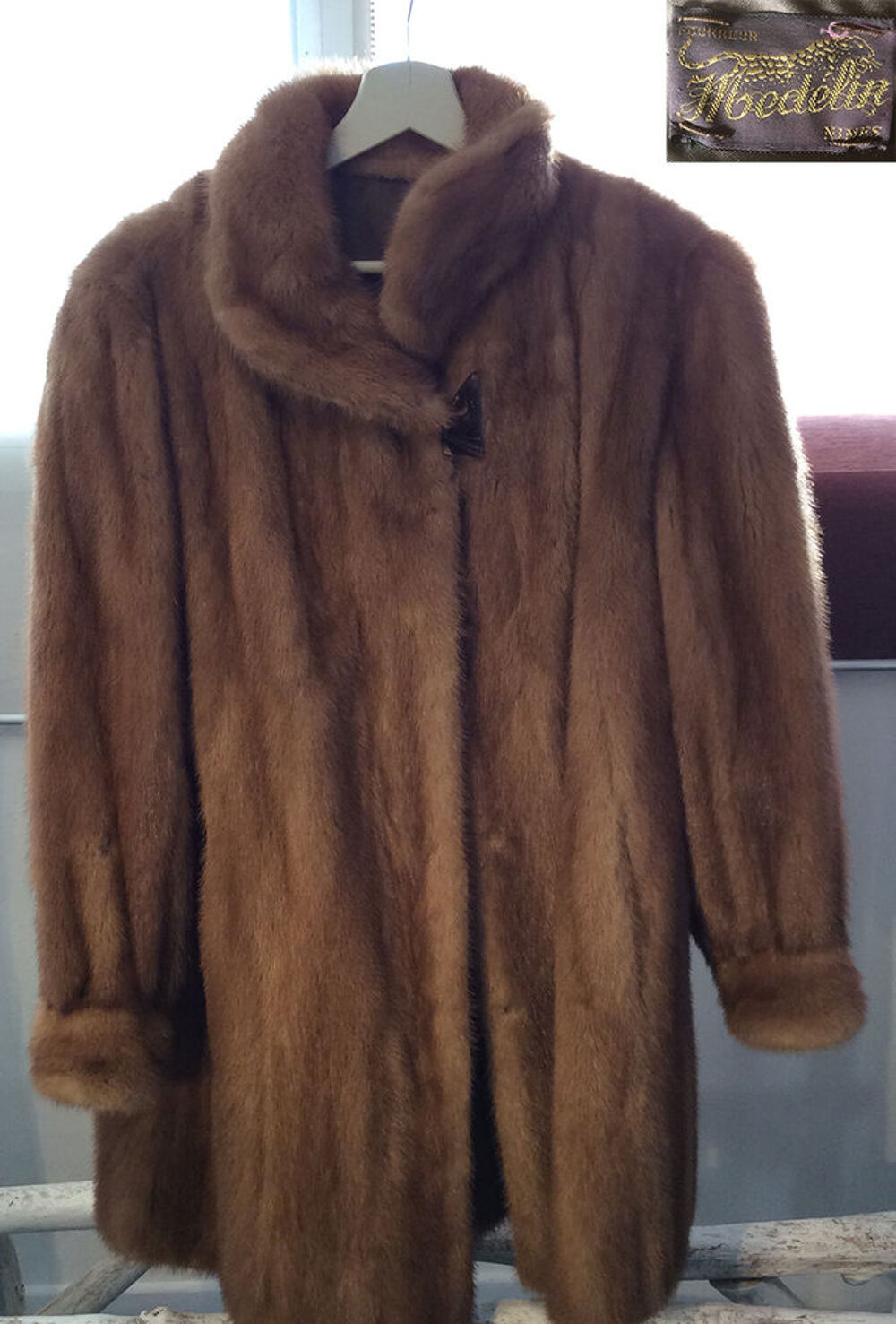 Manteau court de fourrure - Vison - Fourrure Medelin Vtements